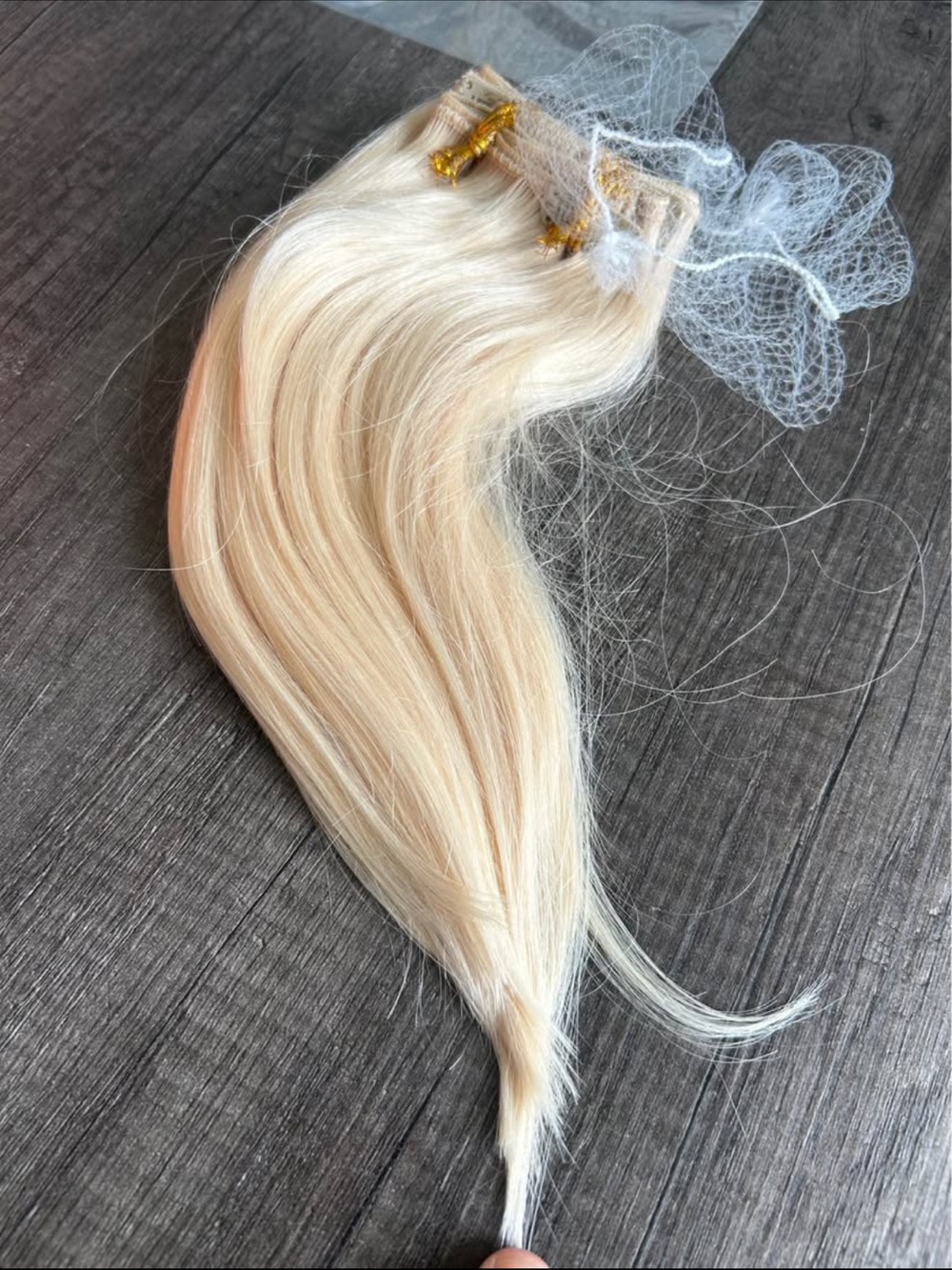 Blonde Clip-In Hair Extensions - Human Hair